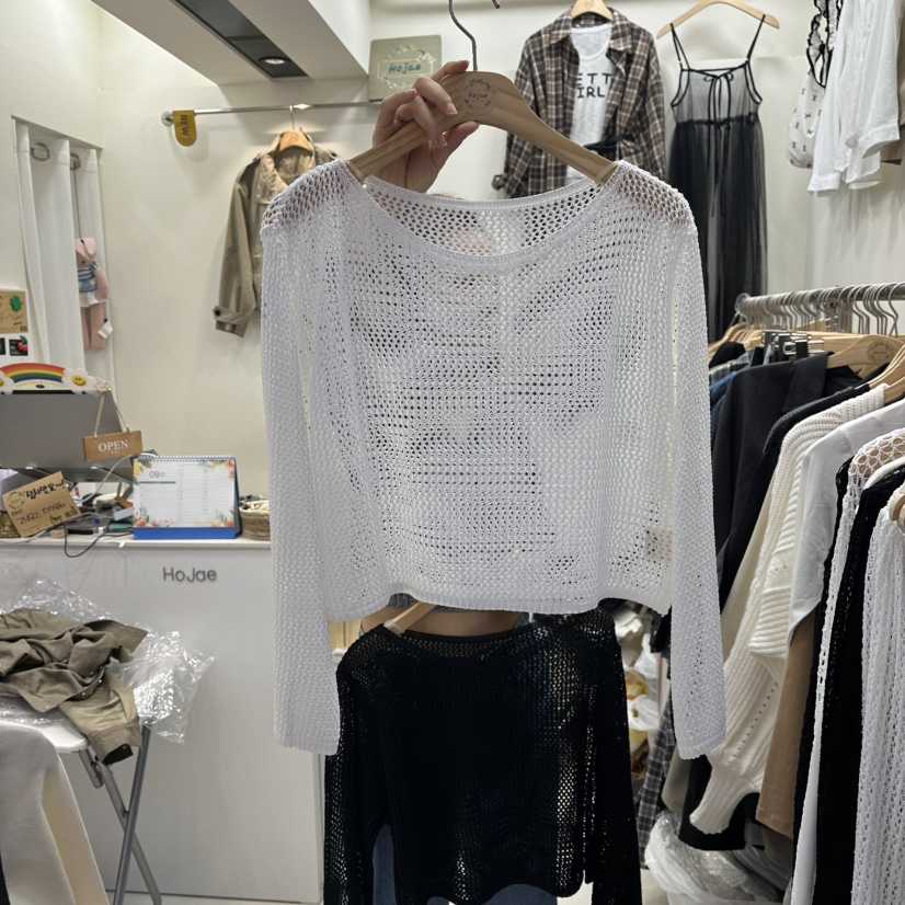 HOJAE韓國代購㊣女裝新品職業人氣休閑推薦25秋冬真品針織衫MID-LEVEL JUMP針織衫