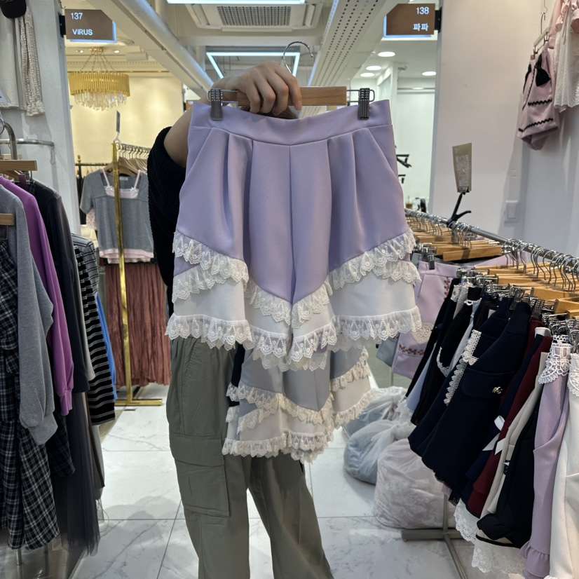 PAPA韓國直郵㊣女士新品25秋冬熱賣人氣時尚職業休閑真品短褲PAPA短褲