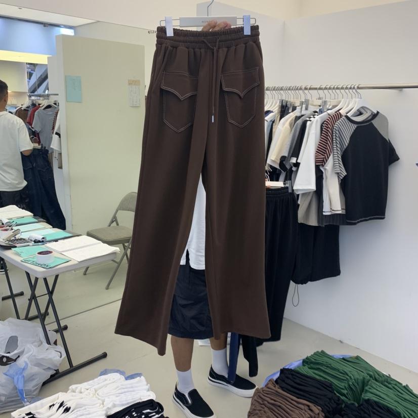 NON CLIP韓國直郵㊣女士新品休閑時尚熱賣人氣真品休閑褲口袋NON CLIP休閑褲