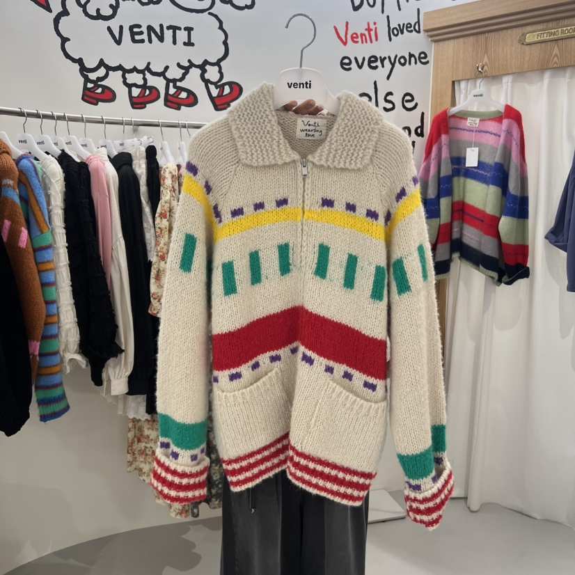 VENTI東大門㊣直郵女裝新品真品25秋冬休閑熱賣人氣夾克拉鏈VENTI夾克
