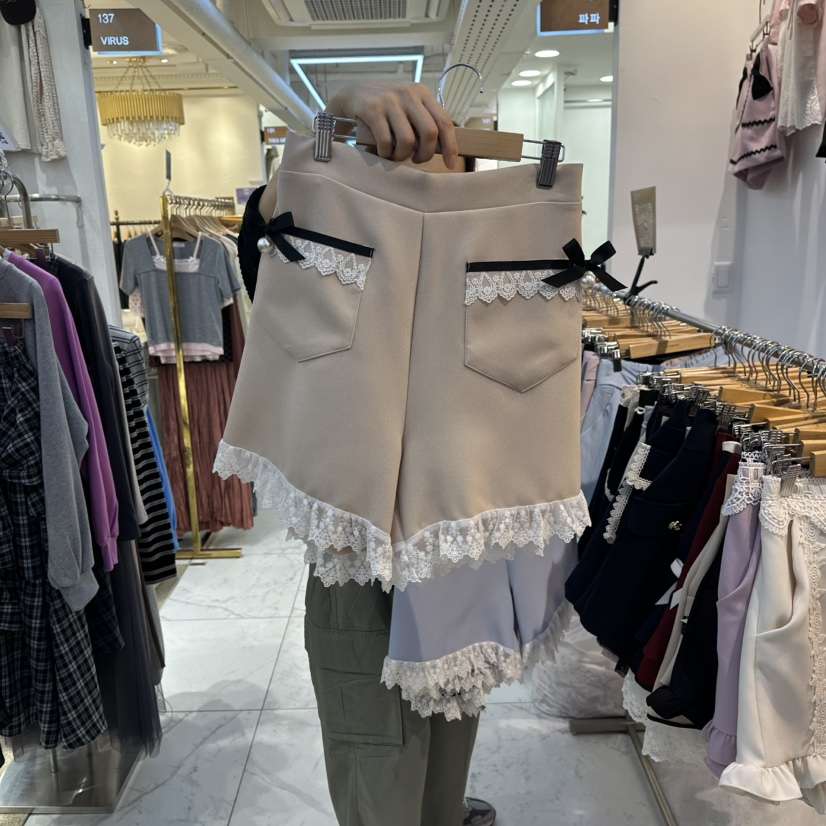 PAPA韓國代購㊣女士新品職業人氣熱賣25秋冬休閑真品推薦短褲PAPA短褲