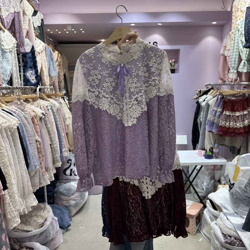 MS東大門㊣實拍女裝新品推薦熱賣職業時尚人氣25秋冬襯衫蕾絲衫MS襯衫/蕾絲衫