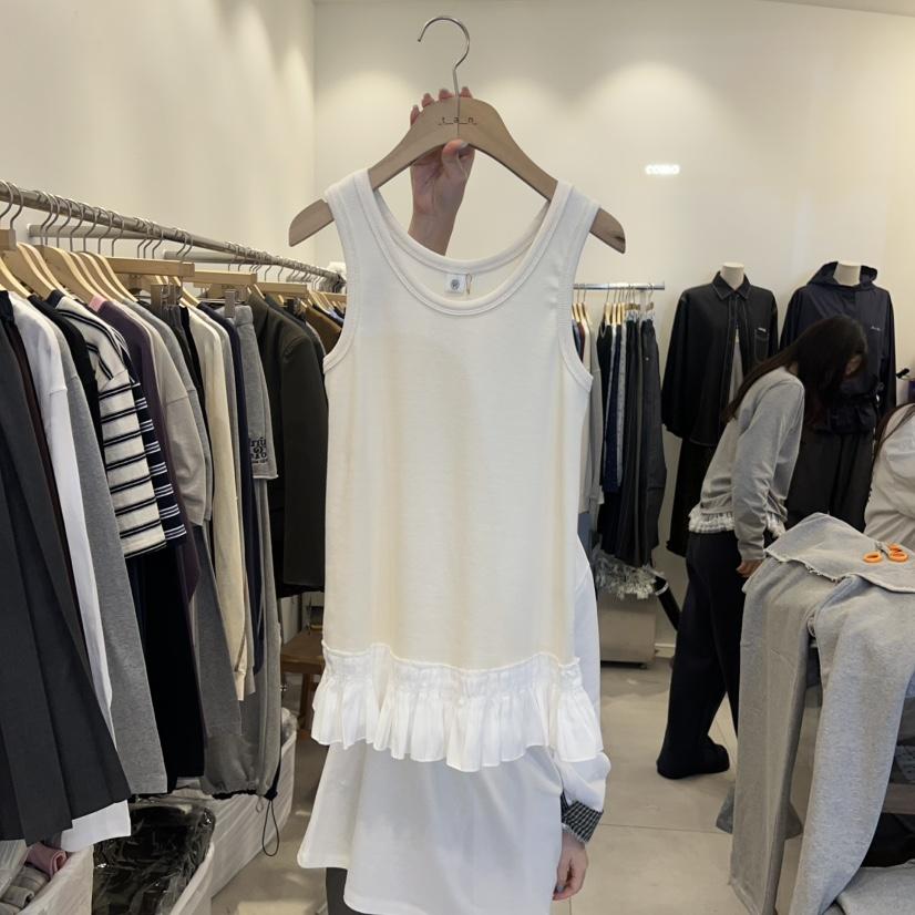 TAN&amp;COMO東大門㊣代購女裝新品熱賣推薦25秋冬吊帶背心tan-COMO吊帶/背心