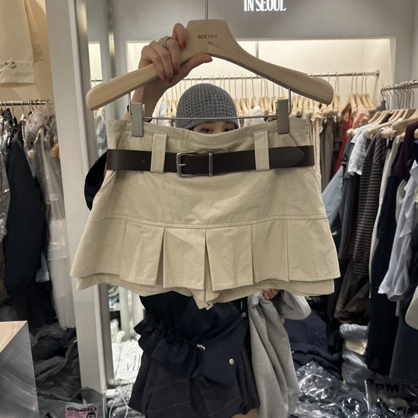 BERTHA東大門㊣直郵女士新品職業熱賣時尚休閑短褲不含腰帶BERTHA短褲