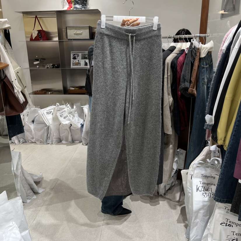 TEMPTING韓國直郵㊣女士新品職業時尚推薦休閑褲針織褲狐貍TEMPTING休閑褲