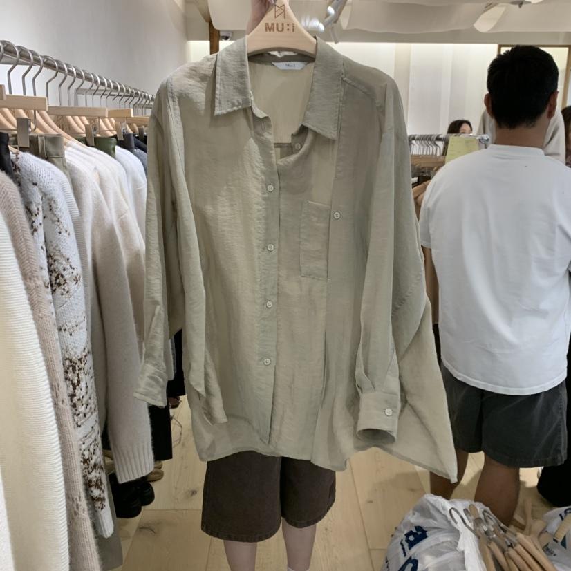 THE MUI東大門㊣代購女士新品25秋冬推薦人氣休閑襯衫蕾絲衫THE MUI襯衫/蕾絲衫