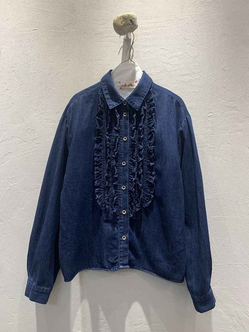 AT NOTE東大門㊣代購女士新品熱賣休閑25秋冬襯衫蕾絲衫荷葉邊AT NOTE襯衫/蕾絲衫
