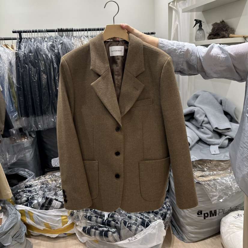 NOTTINGHAM韓國代購㊣女士新品職業推薦時尚休閑25秋冬夾克NOTTINGHAM夾克