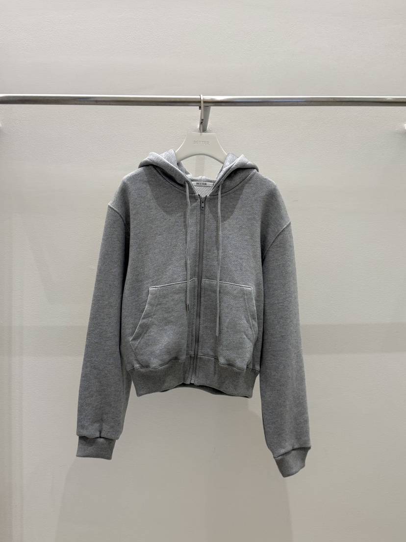 BETTER韓國代購㊣女士新品時尚職業25秋冬推薦夾克連帽拉鏈衫BETTER夾克