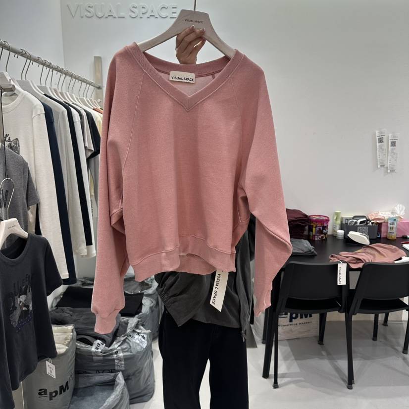 VISUAL SPACE東大門㊣代購女裝新品25秋冬熱賣人氣推薦衛衣VISUAL SPACE衛衣