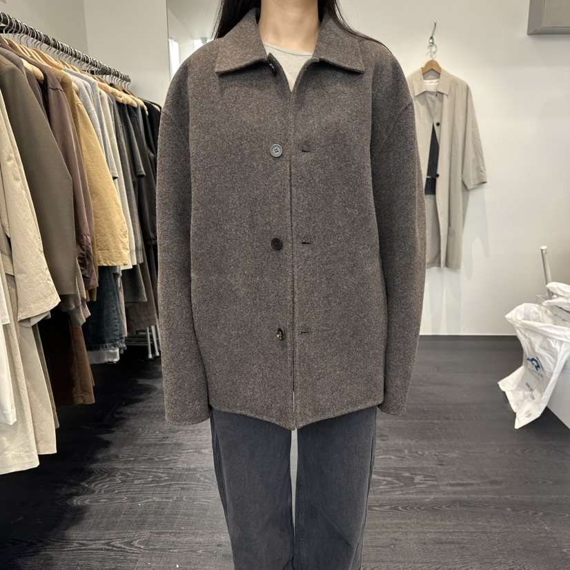 OBJECT東大門㊣代購女裝新品休閑人氣熱賣25秋冬職業夾克羊毛OBJECT夾克