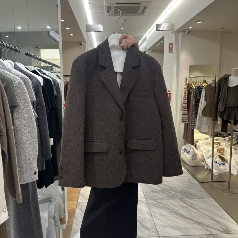 VERVEINE東大門㊣代購女裝新品25秋冬真品推薦時尚夾克羊毛VERVEINE夾克