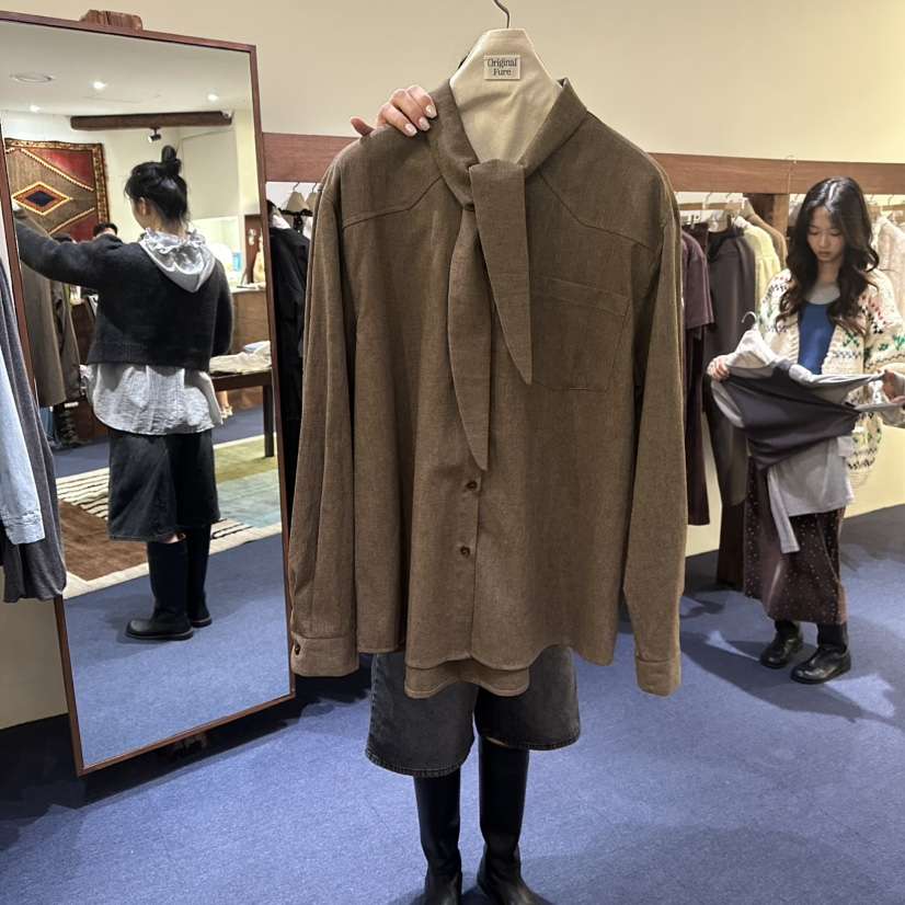 FURE韓國代購㊣女裝新款職業推薦休閑真品熱賣時尚襯衫蕾絲衫FURE襯衫/蕾絲衫