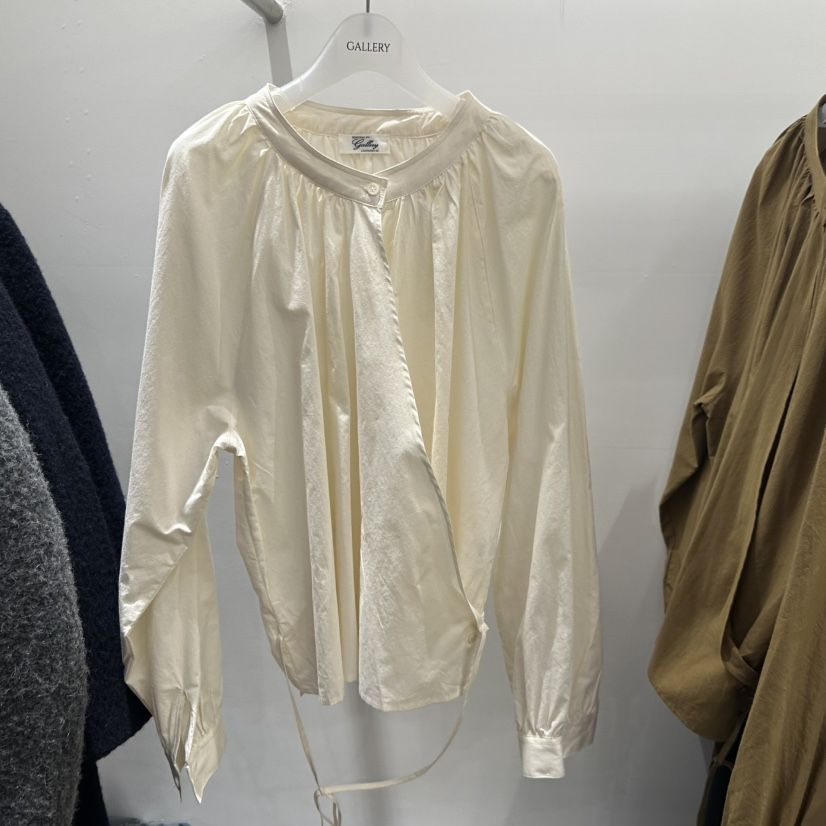 GALLERY-P韓國代購㊣女士新品休閑25秋冬職業時尚襯衫蕾絲衫GALLERY襯衫/蕾絲衫