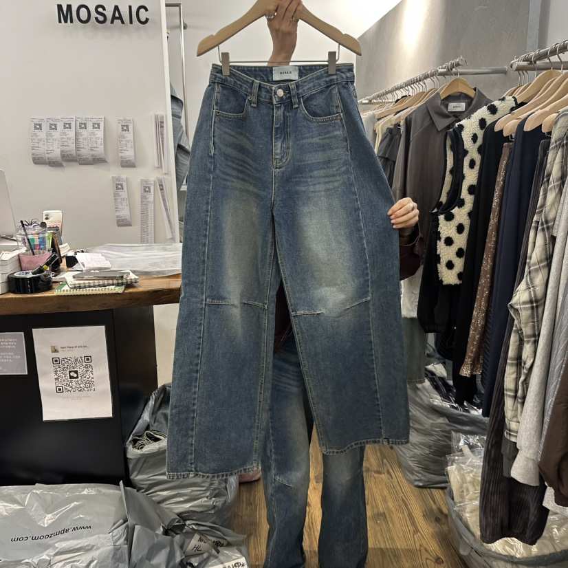 MOSAIC東大門㊣直郵女士新款職業時尚25秋冬熱賣人氣牛仔褲MOSAIC牛仔褲