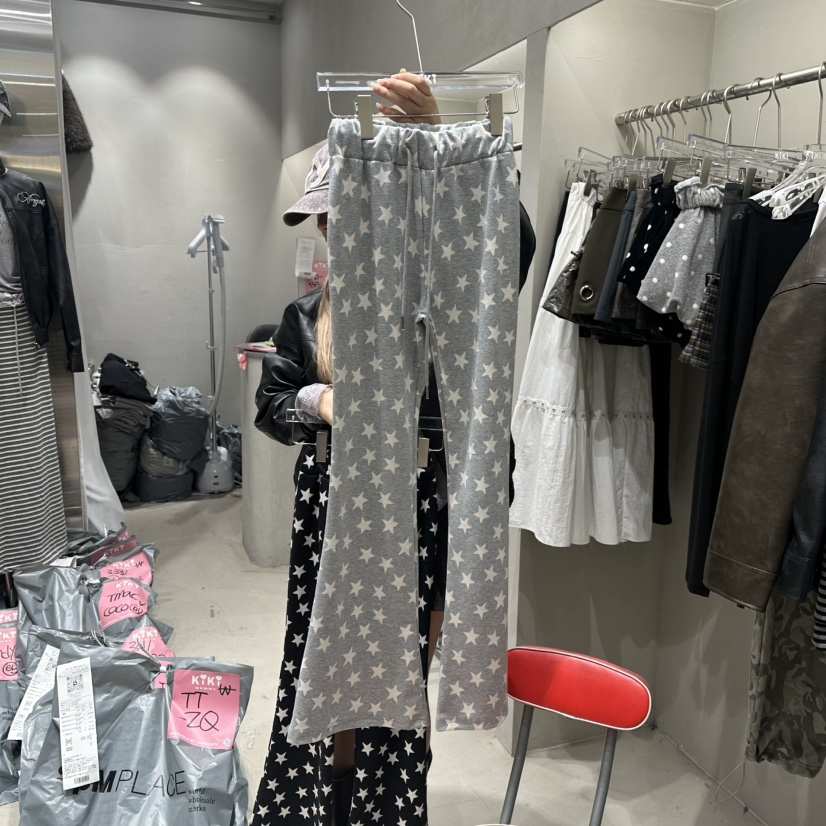 KIKI韓國代購㊣女士新款真品推薦職業時尚休閑25秋冬休閑褲KIKI休閑褲