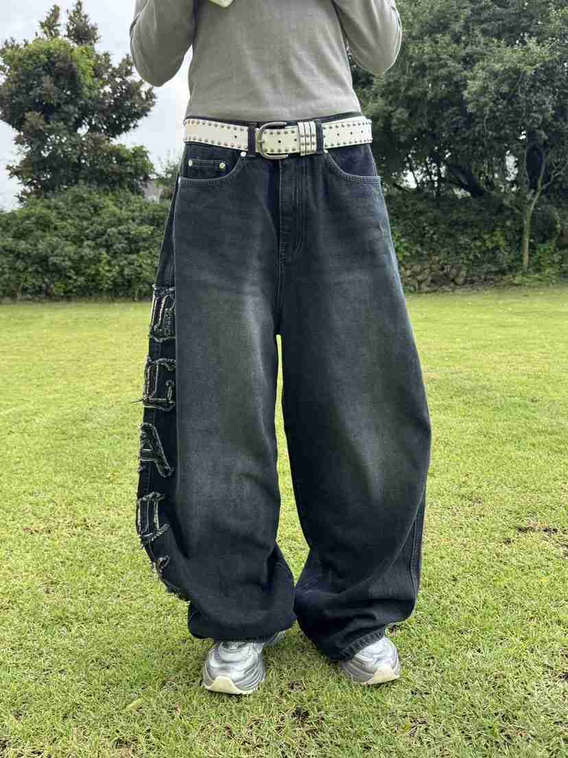 SEEOT韓國代購㊣女士新款人氣真品推薦牛仔褲不含腰帶男女同款GGD牛仔褲
