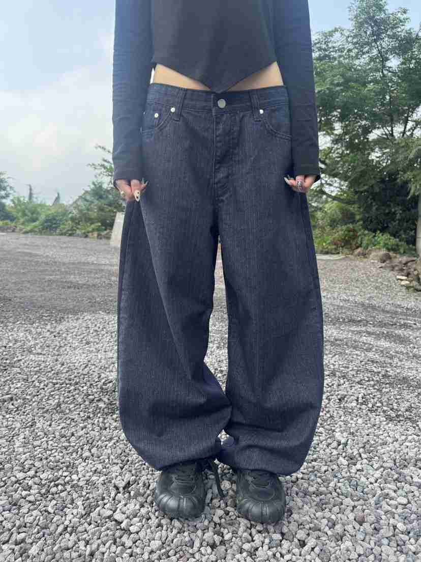 SEEOT東大門㊣實拍女士新品25秋冬休閑褲不含腰帶男女同款人字紋條紋GGD休閑褲
