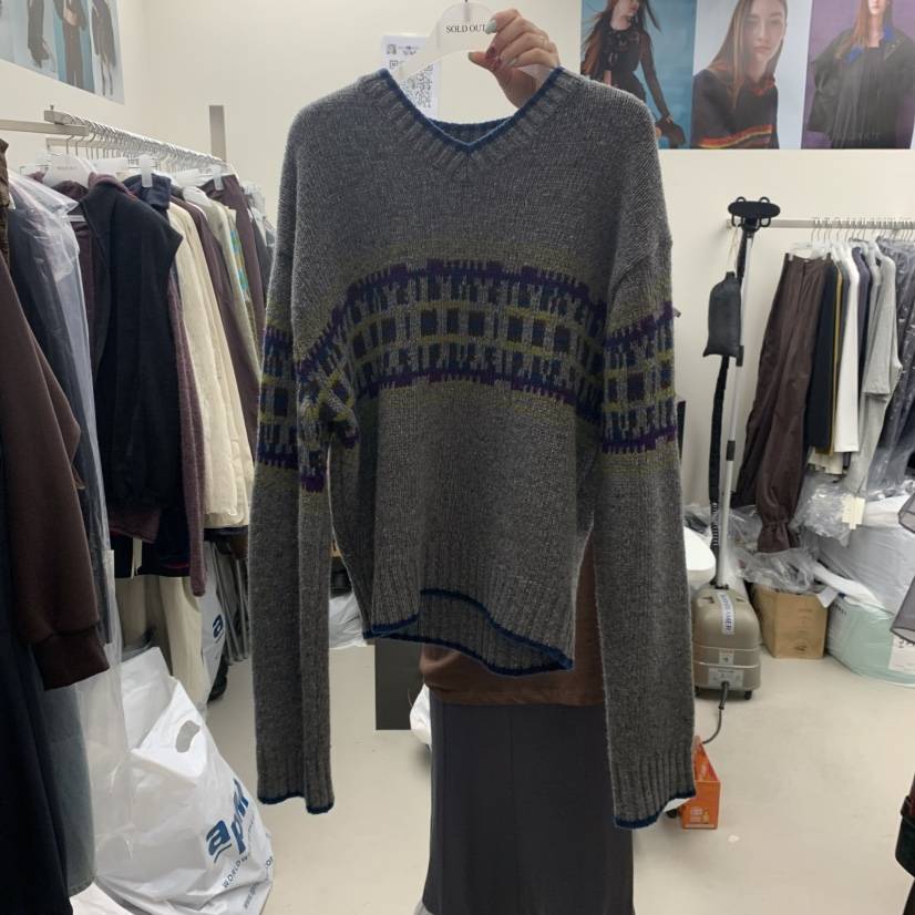SOLD OUT韓國直郵㊣女士新品25秋冬時尚真品休閑人氣針織衫SOLD OUT針織衫