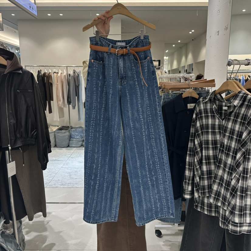 BLUEI-D韓國代購㊣女裝新品時尚真品人氣休閑牛仔褲不含腰帶Blue i-d牛仔褲