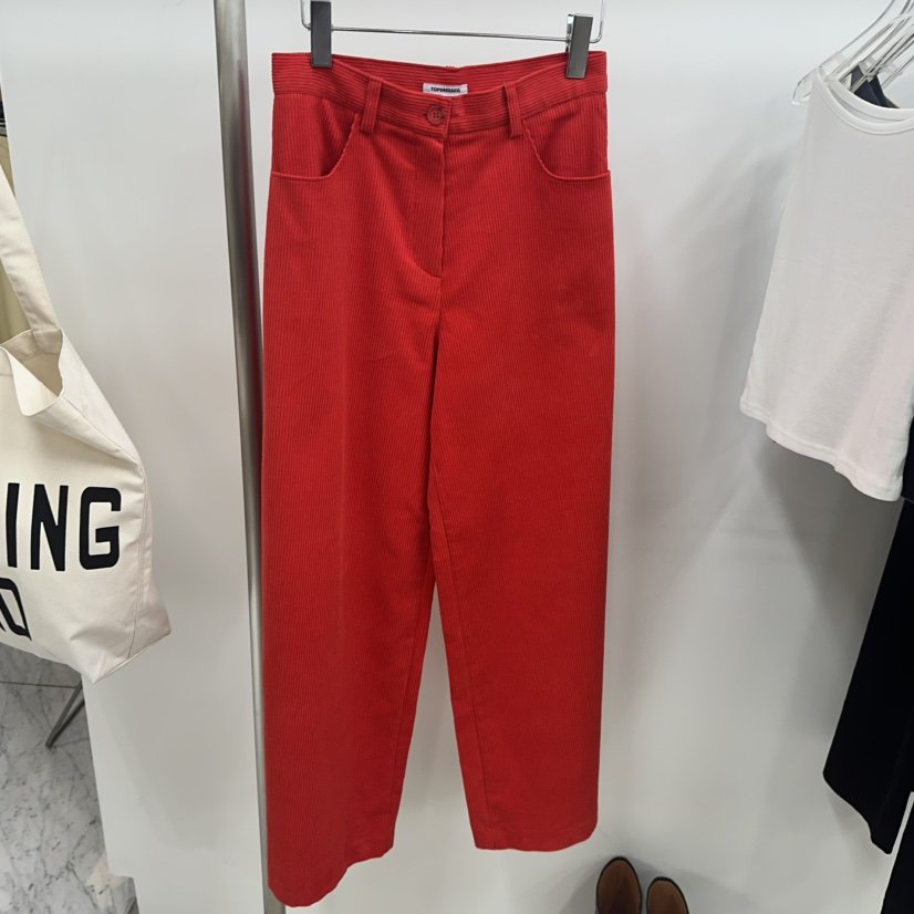 TOPDRESSING東大門㊣代購女士新品休閑推薦25秋冬休閑褲燈芯絨TOPDRESSING休閑褲