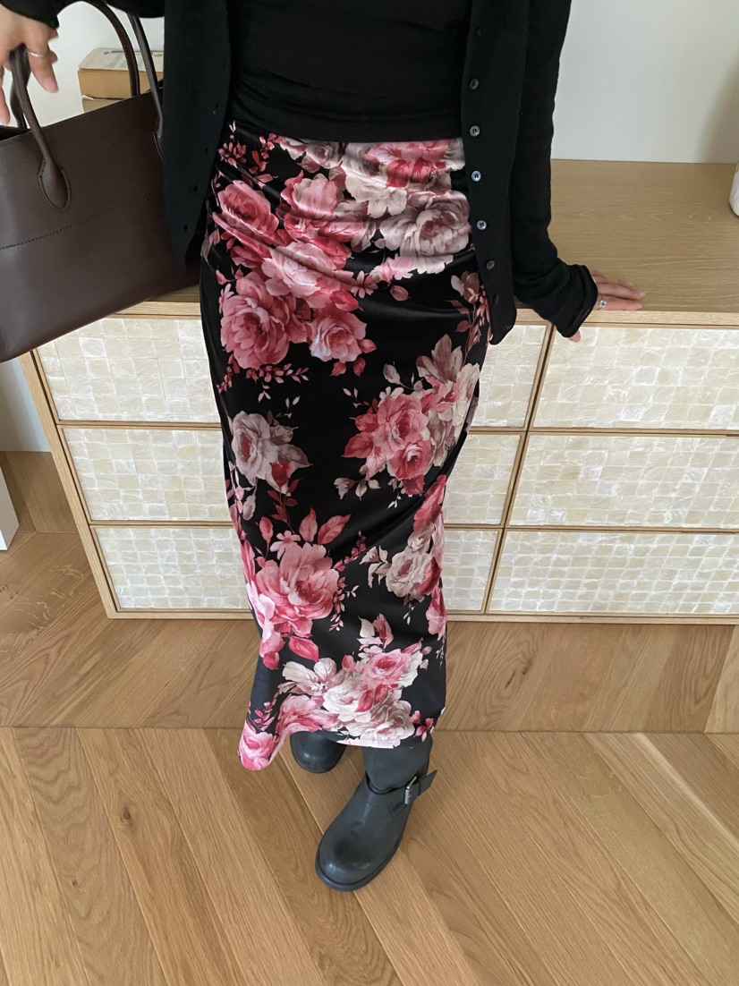 OUPPT東大門㊣實拍女士新品25秋冬熱賣真品休閑時尚長裙絲絨OUPPT長裙