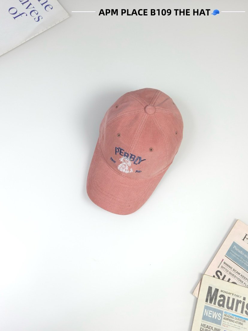 THE HAT-P東大門㊣直郵女裝新款真品推薦職業帽子燈心絨羊皮THE HAT帽子