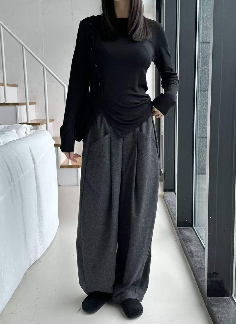 LE VASE東大門㊣代購女士新款推薦25秋冬人氣職業熱賣休閑褲LE VASE休閑褲