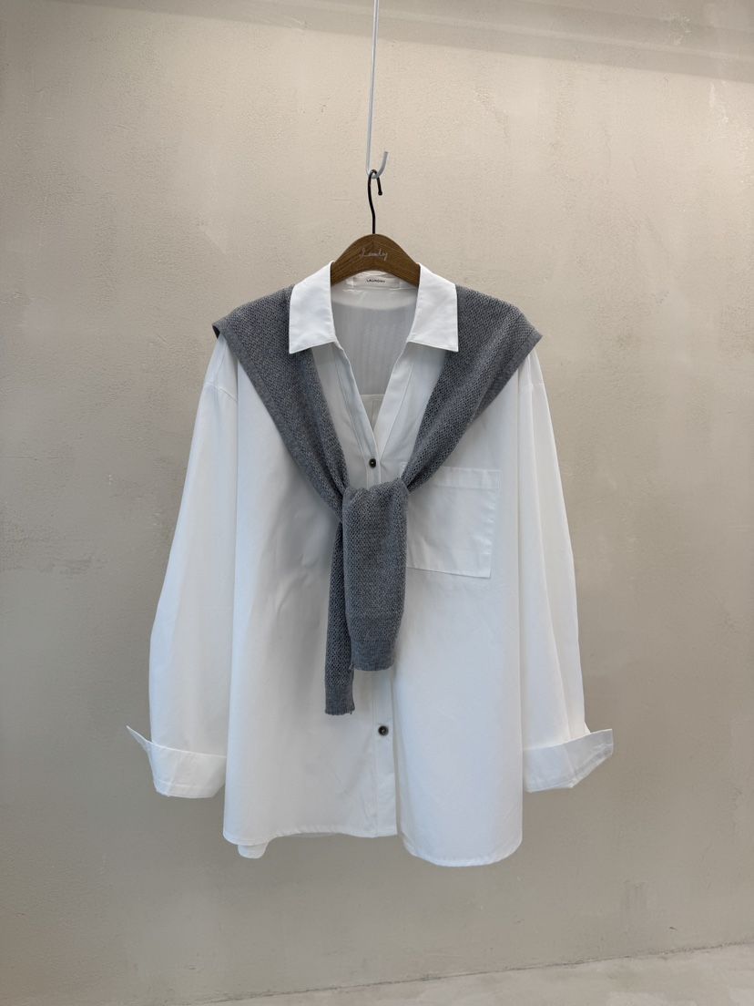 LAUNDRY韓國直郵㊣女裝新款職業真品襯衫蕾絲衫不含披肩套裝LAUNDRY襯衫/蕾絲衫