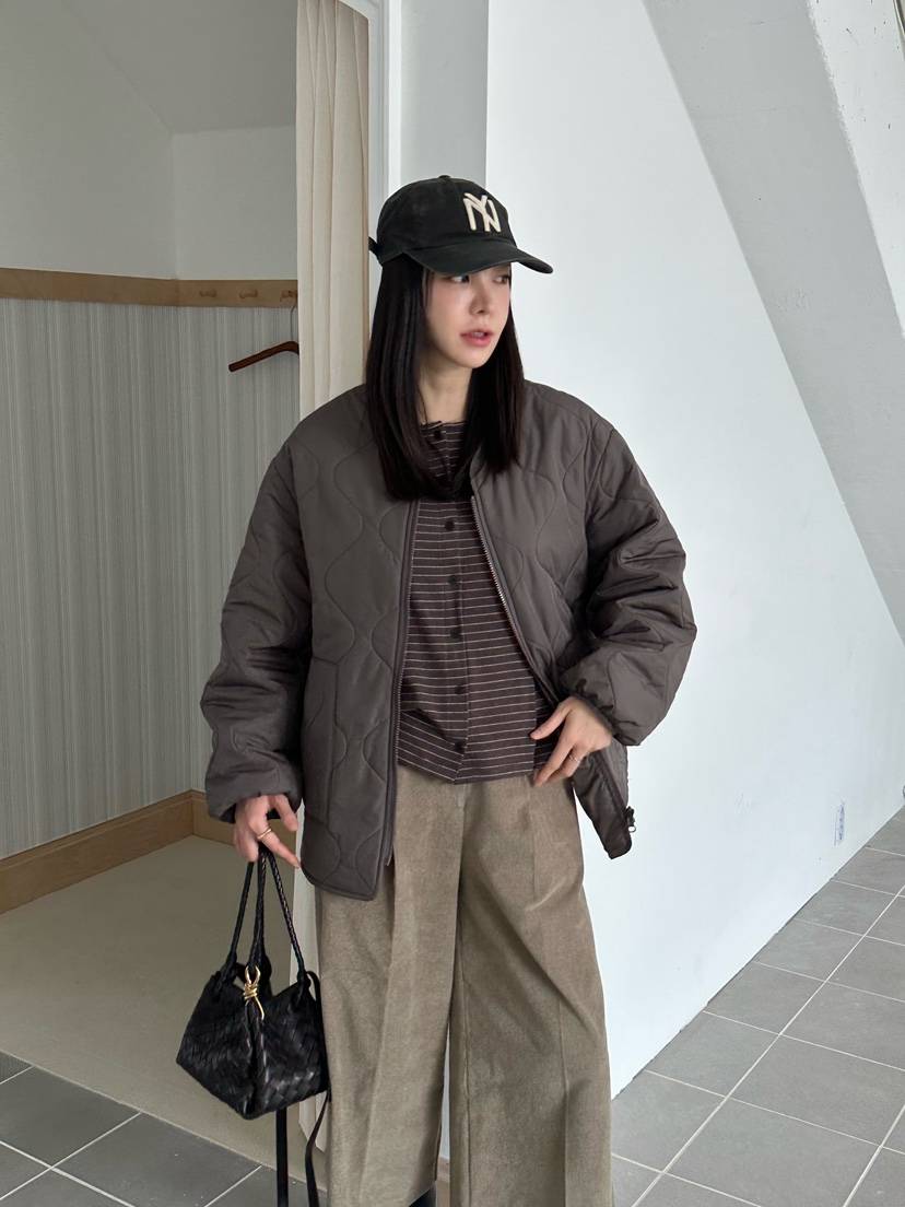 LE VASE韓國代購㊣女士新款時尚休閑職業熱賣夾克填充雙面LE VASE夾克