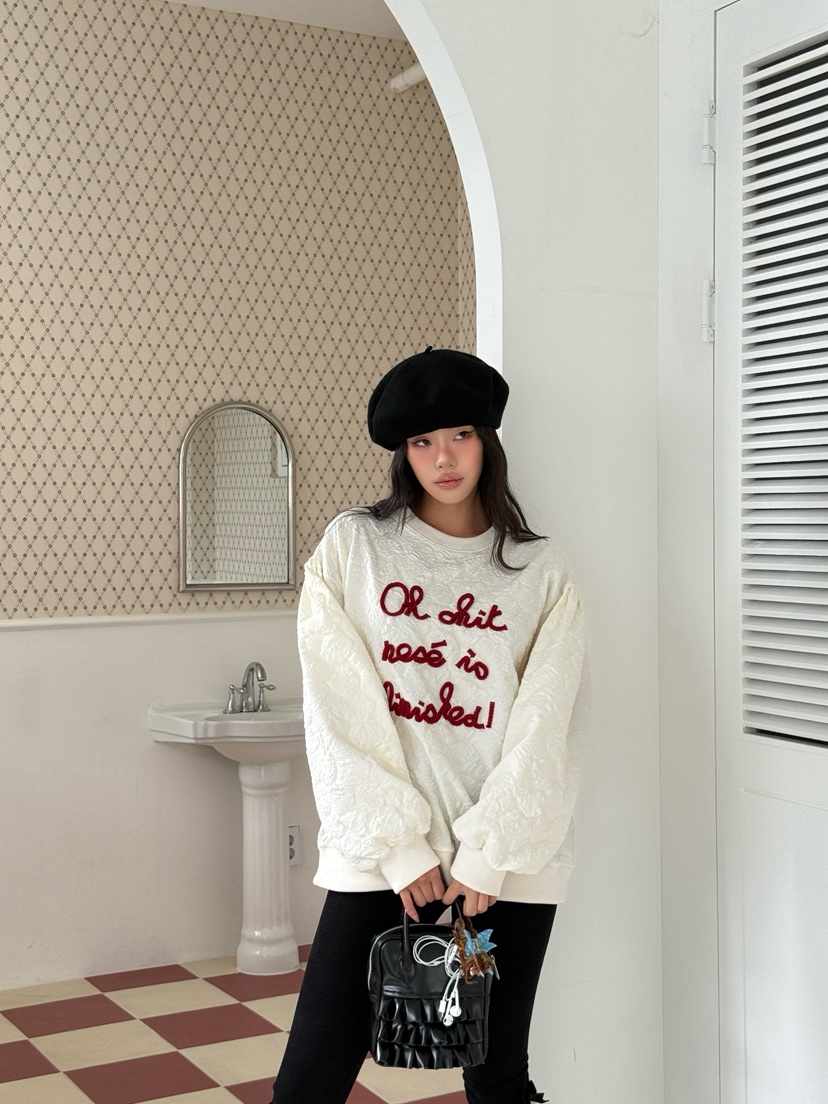 MAISONDEGLORY東大門㊣實拍女士新款熱賣真品人氣職業休閑衛衣MAISON DE GLORY衛衣