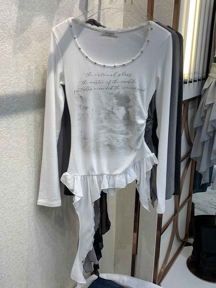 SYMBOL東大門㊣實拍女裝新品真品時尚熱賣休閑職業人氣長袖T恤SYMBOL長袖T恤
