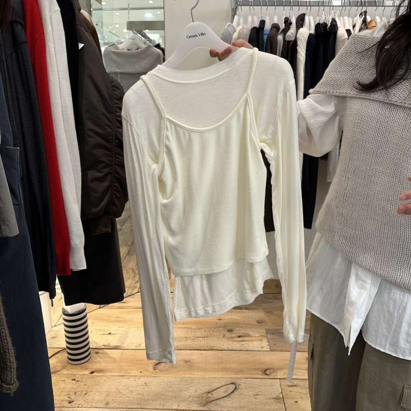 CREAM VILLA韓國直郵㊣女士新款推薦吊帶背心不含內搭CREAMVILLA吊帶/背心