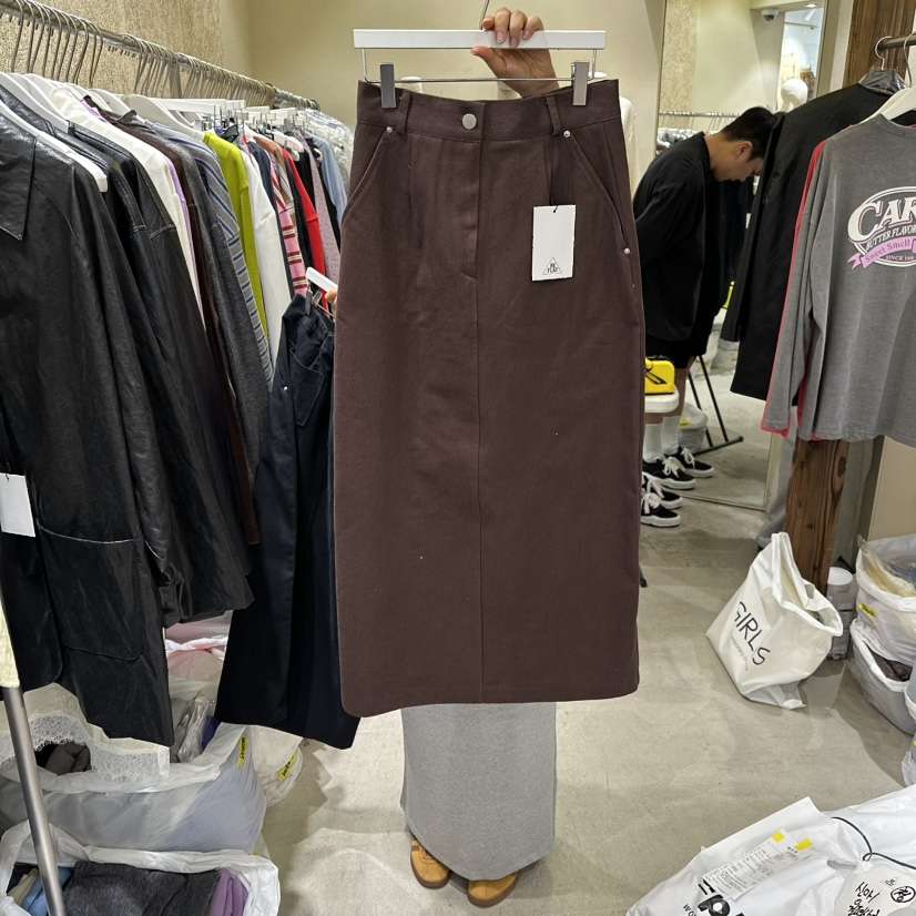 REFLAT韓國代購㊣女士新款休閑時尚真品25秋冬熱賣長裙超長REFLAT長裙