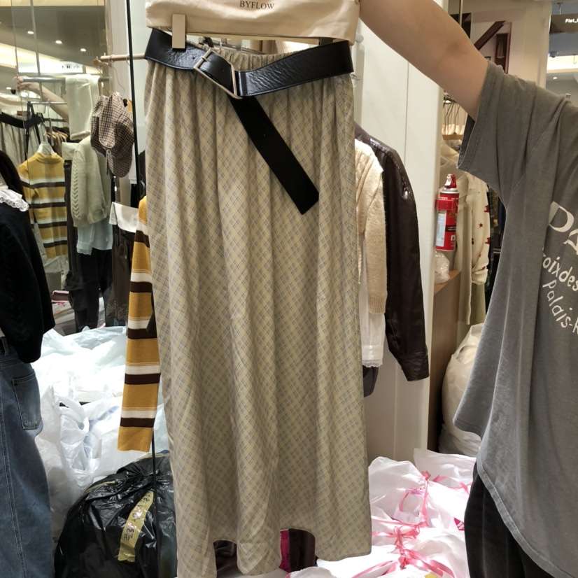 BY FLOW東大門㊣代購女士新款推薦真品半身裙中短裙不含腰帶BY FLOW半身裙/中短裙