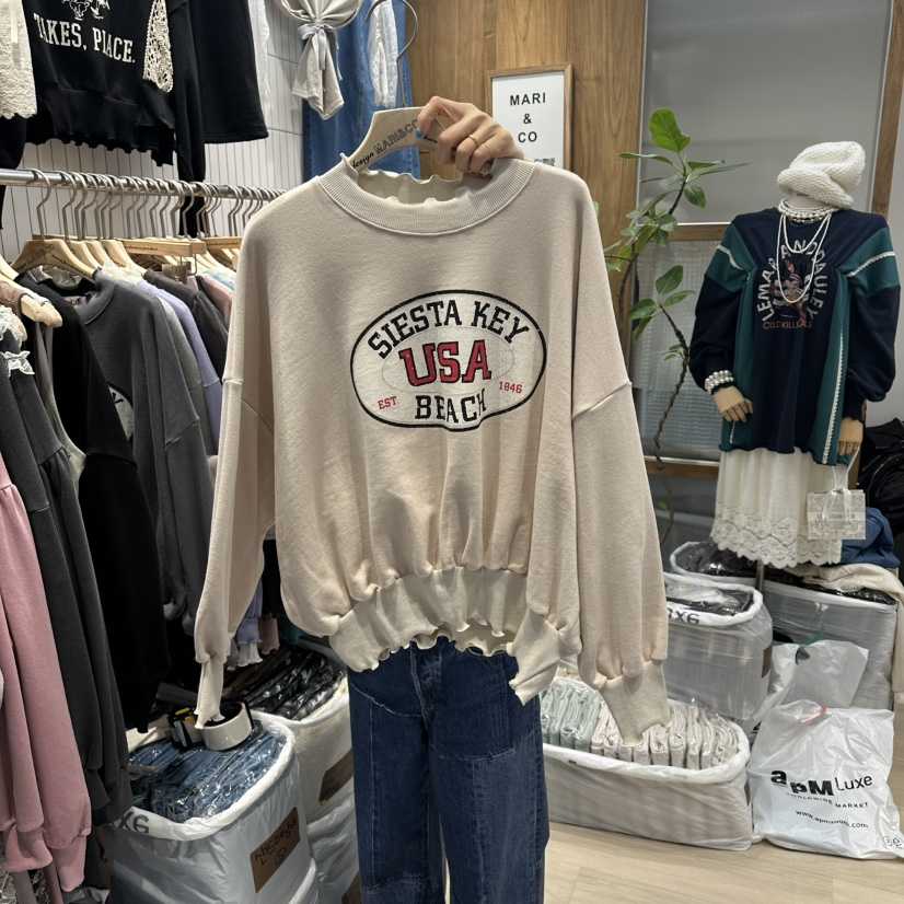 MARI CO韓國直郵㊣女裝新品熱賣人氣時尚推薦休閑25秋冬衛衣MARI CO衛衣