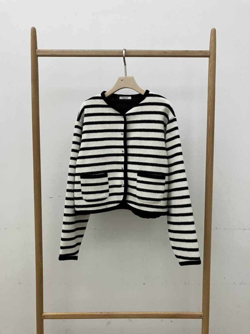 B_GARDER東大門㊣實拍女裝新品熱賣真品推薦休閑職業夾克條紋B.GARDER夾克