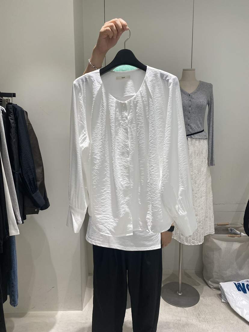 WELL KNOWN韓國代購㊣女士新款真品人氣時尚職業襯衫蕾絲衫WELL KNOWN襯衫/蕾絲衫