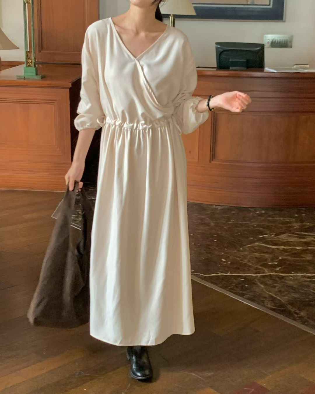 RENOUVEAU東大門㊣實拍女士新款推薦休閑真品時尚熱賣連衣裙RENOUVEAU連衣裙