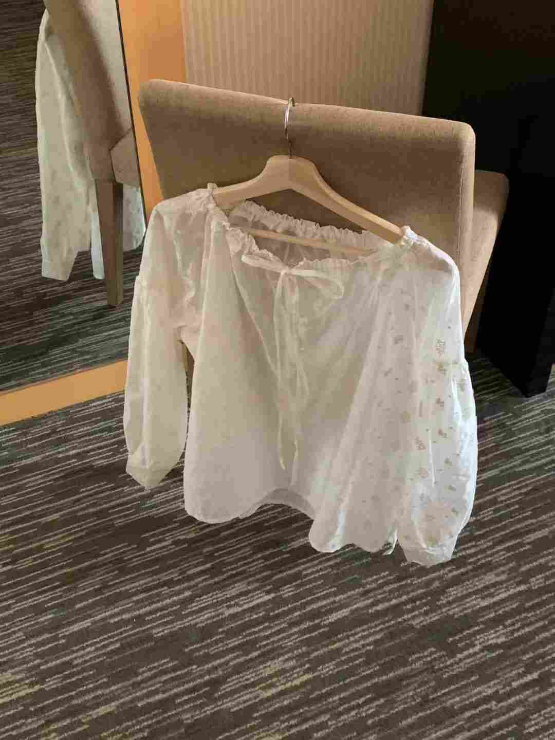 RENOUVEAU韓國直郵㊣女裝新款熱賣25秋冬休閑職業襯衫蕾絲衫RENOUVEAU襯衫/蕾絲衫