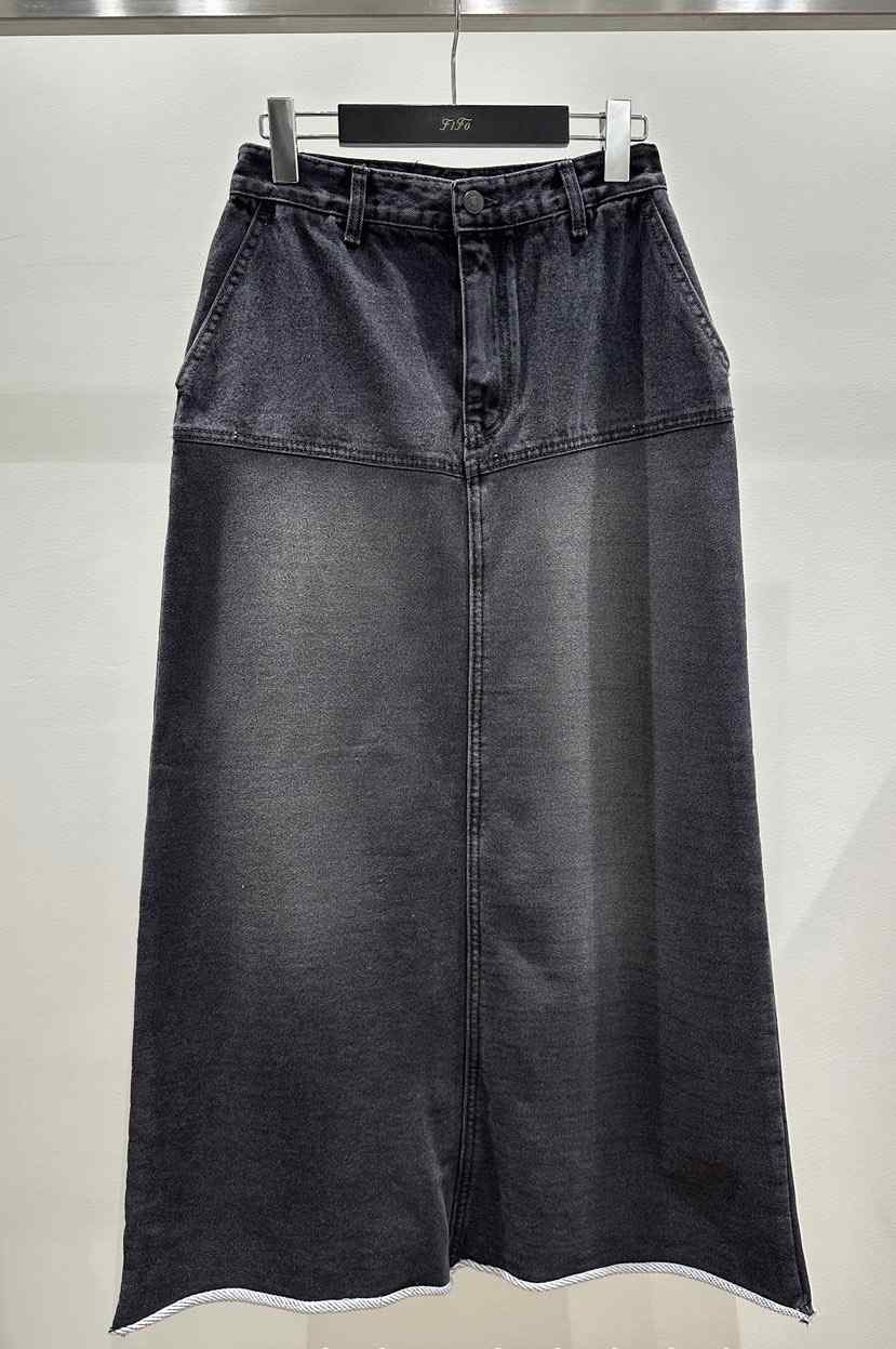 FIFO東大門㊣實拍女士新款推薦時尚熱賣人氣職業長裙斜紋布FIFO長裙