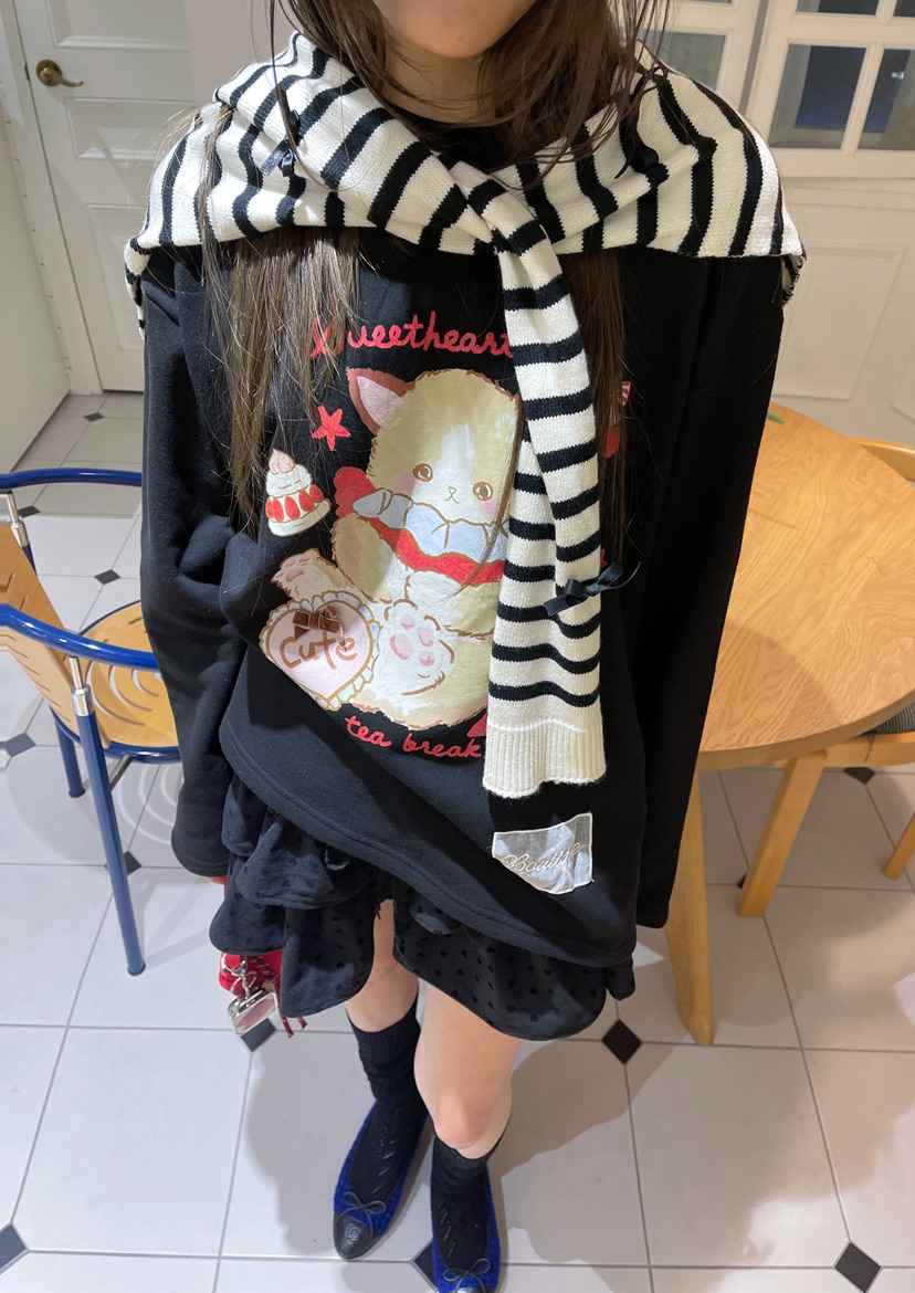 BOUTIQUE-L東大門㊣代購女裝新款休閑推薦熱賣衛衣不含披肩BOUTIQUE-L衛衣