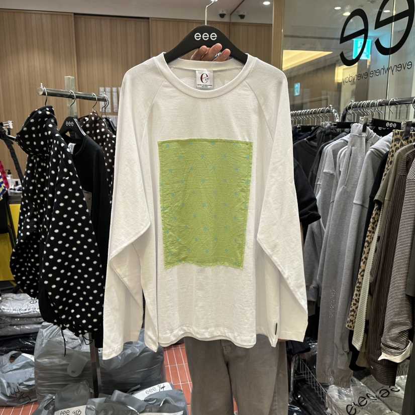 E/E/E韓國直郵㊣女士新款休閑推薦人氣時尚真品職業長袖T恤E/E/E長袖T恤