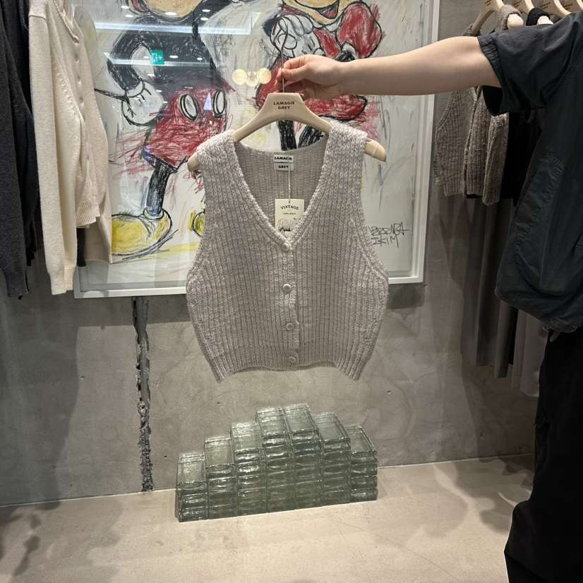 LAMAGIEPIE東大門㊣直郵女士新品真品時尚熱賣職業人氣馬甲LAMAGIE GREY馬甲
