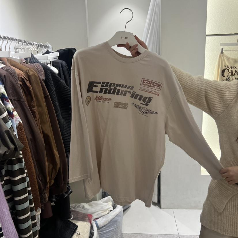 TYCHE東大門㊣實拍女裝新品時尚25秋冬職業熱賣休閑長袖T恤TYCHE長袖T恤