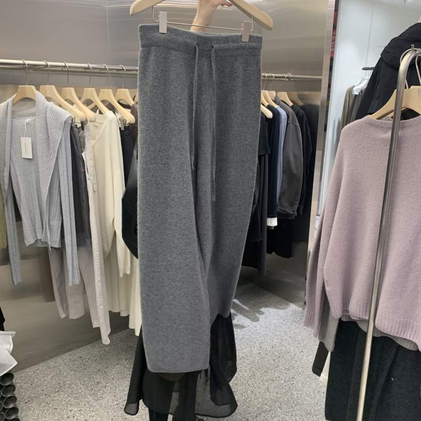 VELVET UNDERGROUND韓國代購㊣女士新品休閑職業休閑褲羊絨VELVET UNDERGROUND休閑褲