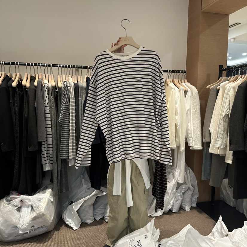 LE BUTTER東大門㊣實拍女士新品真品人氣休閑時尚推薦長袖T恤LE BUTTER長袖T恤