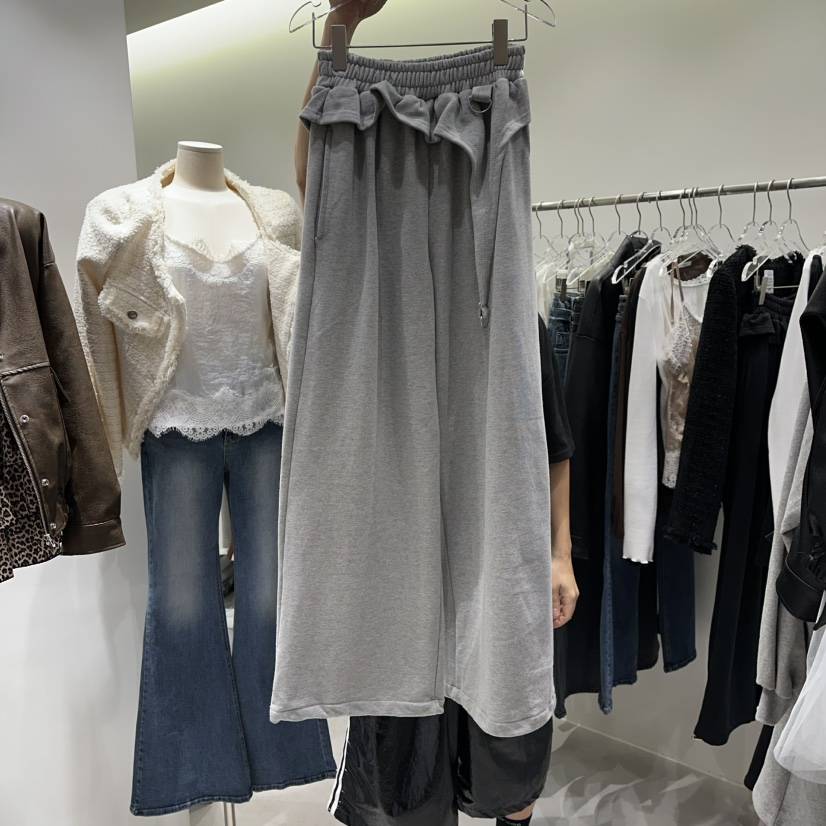 BAIE.38韓國代購㊣女裝新品熱賣職業休閑推薦休閑褲荷葉邊BAIE.38休閑褲