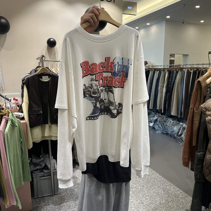 SOF韓國代購㊣女裝新品人氣職業休閑時尚熱賣推薦真品長袖T恤SOF長袖T恤