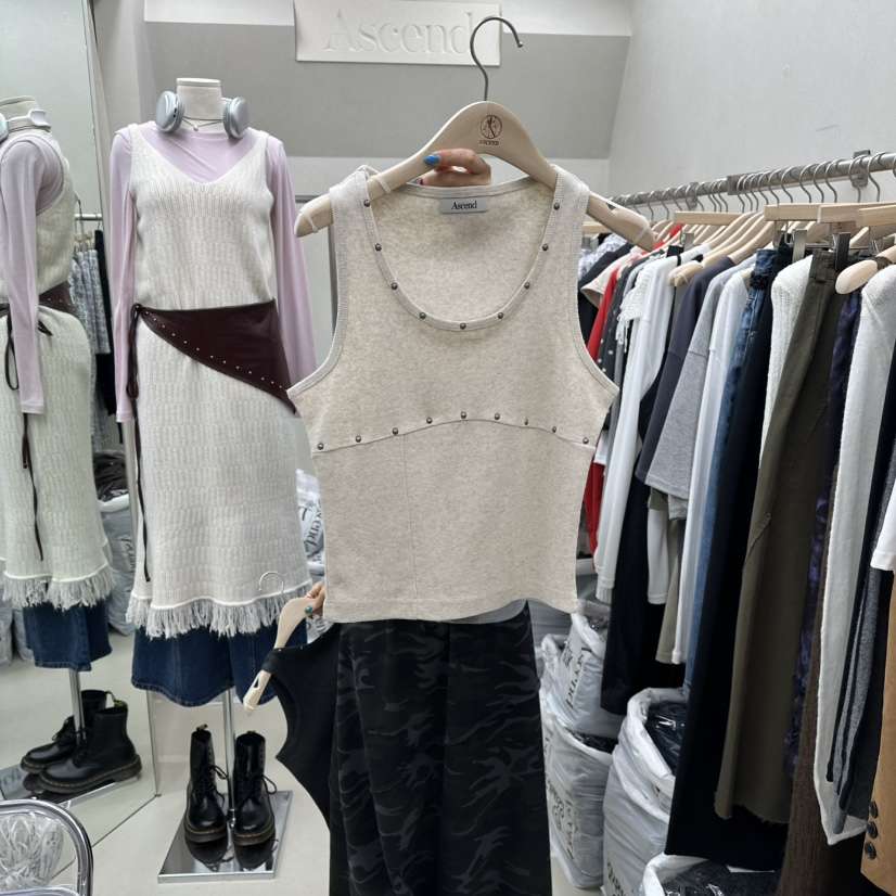 ASCEND韓國直郵㊣女裝新款推薦人氣職業休閑真品25秋冬吊帶背心ASCEND吊帶/背心